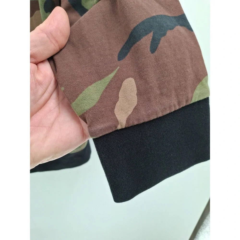 POLO RALPH LAUREN CHENILLE BIG PONY SURPLUS CAMO DOUBLE-KNIT HOODIE SWEATER...